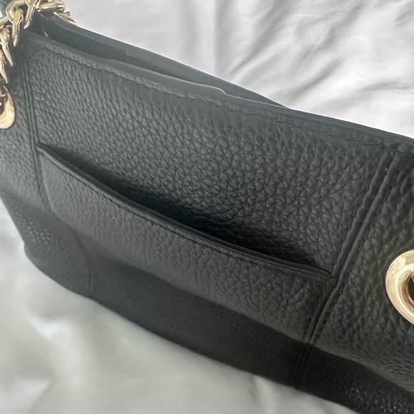 Michael Kors Black mini Shoulder Bag with Gold Accents - Picture 8 of 11
